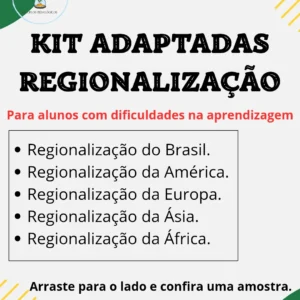 Kit Adaptadas Geografia - Regionalização