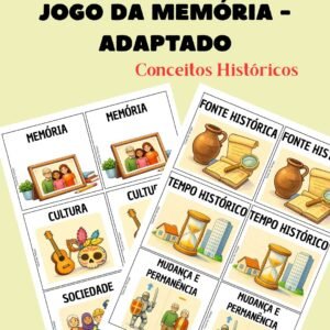 Jogo da Memória Adaptado – Conceitos Históricos