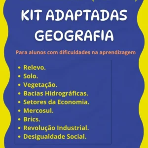 Kit Atividades Adaptadas Geografia