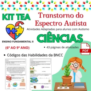 Atividades Autismo Ciências 6º ao 9º ano