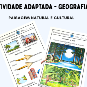 Atividade adaptada lúdica de Geografia