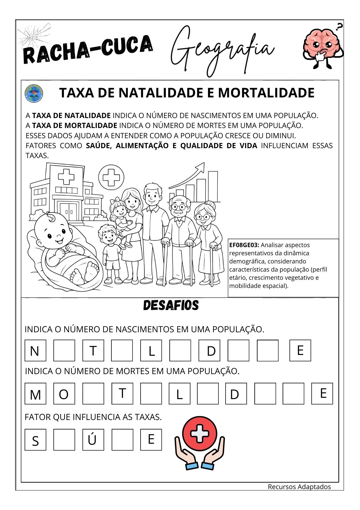 Racha-Cuca Geografia Adaptado (6º ao 9º) - Imagem 4