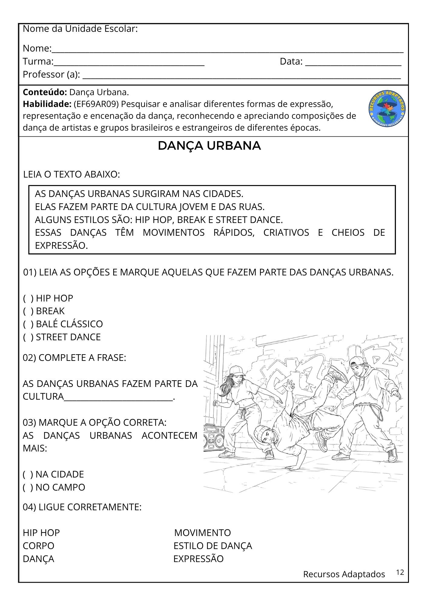 Atividades Autismo 7⁰ ano – ARTE - Imagem 3
