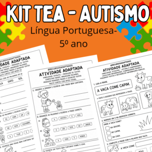 Atividades para Autistas 5⁰ ano – Língua Portuguesa