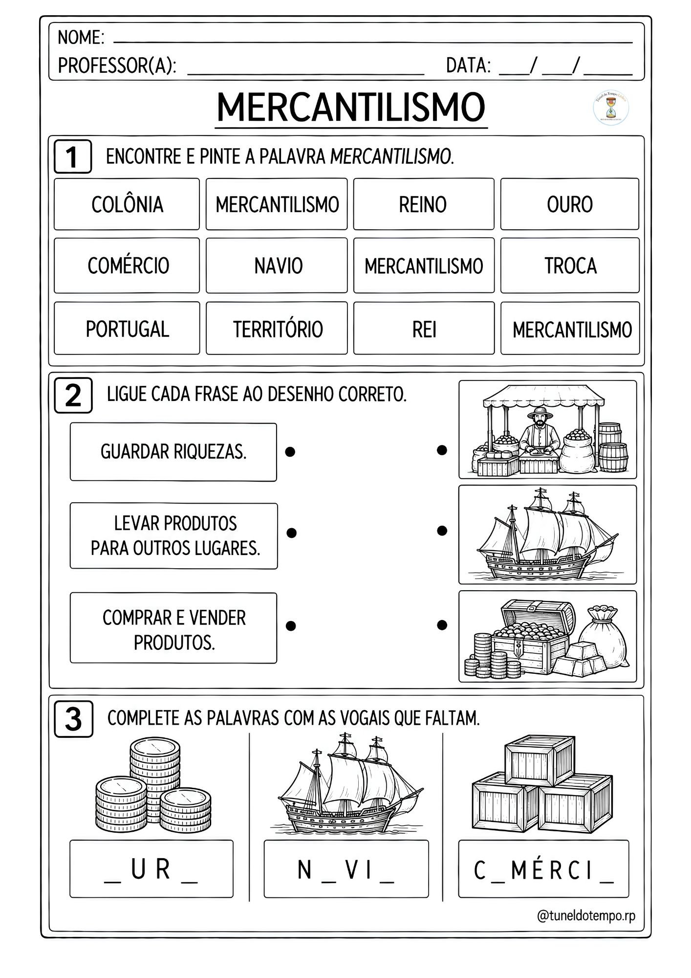 Atividades Adaptadas Brasil Colônia - Imagem 3